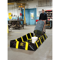Bermes de confinement avec supports int&eacute;rieurs de parois QuickBerm , Capacit&eacute; 235 gal. US, 4' la x 8' lo x 12" h, Support &agrave; encliqueter Dufferin Supply