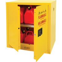 Flammable Storage Cabinet, 22 gal., 2 Door, 35" W x 35" H x 22" D Dufferin Supply
