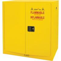 Flammable Storage Cabinet, 30 gal., 2 Door, 43" W x 44" H x 18" D Dufferin Supply
