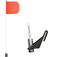 Safety Whip&reg; Light-Duty Whips, Window Mount, 5' High, Orange Dufferin Supply