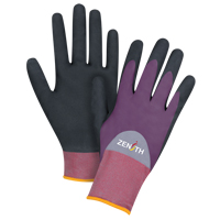 Gants enduits de premi&egrave;re qualit&eacute; ZX-2, 7/Petit, R&ecirc;vetement Nitrile/Mousse de nitrile, Calibre 18, Enveloppe en Nylon Dufferin Supply