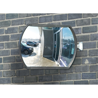 Roundtangular Convex Mirror with Telescopic Arm, 12" H x 18" W, Indoor/Outdoor Dufferin Supply
