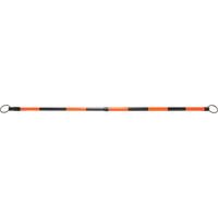 Retractable Cone Bar, 7' 5" Extended Length, Black/Orange Dufferin Supply
