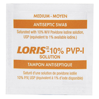 Traitement de pr&eacute;paration a&agrave; la povidone iod&eacute;e, Serviette, Antiseptique Dufferin Supply