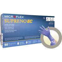Gants Supreno EC, Petit, Nitrile, 5,5-mil, Sans poudre, Mauve, Classe 2 Dufferin Supply