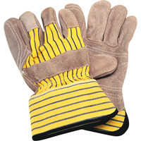 Gants d'ajusteur avec paume double, Grand, Paume en Cuir de vache refendu, Doublure en Coton Dufferin Supply