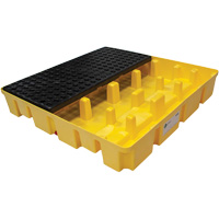 Poly-Slim-Line Spill Pallet without Drain, 66 US gal. Spill Capacity, 49" x 49" x 8.75" Dufferin Supply