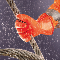 Polar Grip&reg; 23-700 Gloves, 9/Large, PVC Coating, Nylon Shell Dufferin Supply