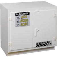 Armoires solides en poly&eacute;thyl&egrave;ne pour acides, 6 x 0,66043 gal., 36" x 35,75" x 21,75" Dufferin Supply