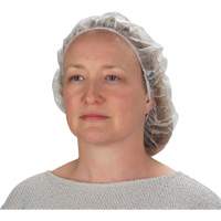 Non-Woven Bouffant Caps, Polypropylene, 21"/Large, White Dufferin Supply