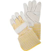 Patch Palm Fitters Gloves, Large, Grain Cowhide Palm, Cotton Inner Lining SEC594 | Dufferin Supply