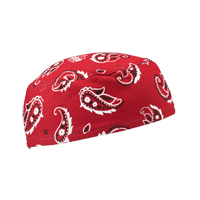 Chill-Its&reg; 6630 Cooling Skull Caps, Red Dufferin Supply