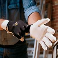 Gants antivibrations Air Glove, Taille Moyen, Paume Cuir perl&eacute; Dufferin Supply