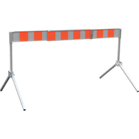 Street Barricade, A-Frame, 6' L x 5-1/2" H, Orange/White SED889 | Dufferin Supply
