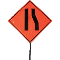 Narrow Road Rolled Sign, 24" x 24", Vinyl, Pictogram SED894 | Dufferin Supply