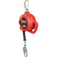 Rebel Self Retracting Lifeline, 33', Galvanized Steel, Swivel Dufferin Supply