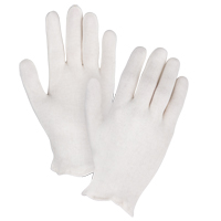 Gants d'inspection de poids moyen, Poly/coton, Poignet &agrave; ourlet, Dames Dufferin Supply