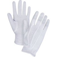 Parade/Waiter's Gloves, Cotton, Hemmed Cuff, X-Large Dufferin Supply