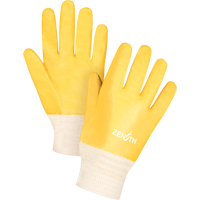 Rough-Finish Chemical-Resistant Gloves, Size 9, 10" L, PVC, Interlock Inner Lining, 47-mil Dufferin Supply