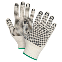 Gants tricot&eacute;s de poids lourd &agrave; deux c&ocirc;t&eacute;s avec pois, Poly/coton, Deux c&ocirc;t&eacute;s, Calibre 7, Moyen Dufferin Supply