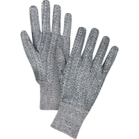 Jersey Gloves, Large, Salt & Pepper, Unlined, Knit Wrist Dufferin Supply