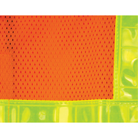 5-Point Tear-Away Traffic Safety Vest, High Visibility Orange, Large, Polyester Dufferin Supply
