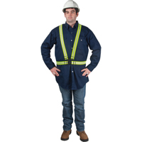 Harnais de s&eacute;curit&eacute; d'usage standard, Jaune lime haute visibilit&eacute;, Couleur r&eacute;fl&eacute;chissante Argent, T-Grand Dufferin Supply