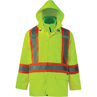 Vestes de s&eacute;curit&eacute; 3 en 1 Journeyman, Polyester, Jaune lime haute visibilit&eacute;, Petit Dufferin Supply