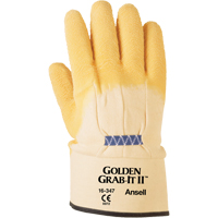 Golden Grab-It&reg; II Gloves, 10/X-Large, Rubber Latex Coating, 13 Gauge, Nylon Shell Dufferin Supply