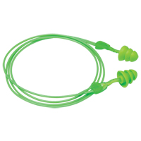 Glide&reg; Trio Reusable Earplugs, Corded, Bulk - Loose, 27 dB NRR, One-Size Dufferin Supply