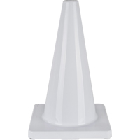 Coloured Traffic Cone, 18", White Dufferin Supply