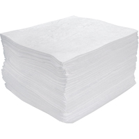 Premium Meltblown Sorbent Pads, Oil Only, 15" x 17", 25 gal. Absorbancy Dufferin Supply
