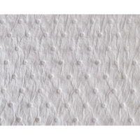 Premium Fine Fiber Sorbent Pads, Oil Only, 15" x 17", 25 gal. Absorbancy Dufferin Supply