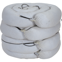 Barrage absorbant de premi&egrave;re qualit&eacute;, Universel, 10' lo x 8" la, Absorption 70 gal., 4 /pqt Dufferin Supply