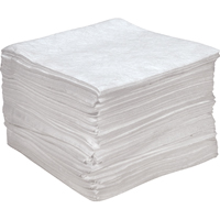 Premium Anti Static Sorbent Pads, Oil Only, 15" x 18", 25 gal. Absorbancy Dufferin Supply