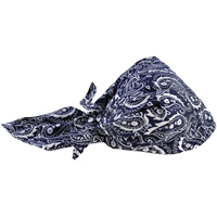 Bandeaux en triangle 6710CT de refroidissement en tissu de serviette Chill-Its, Bleu Dufferin Supply