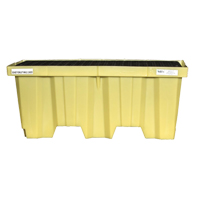 Nestable 2-Drum Poly-Spillpallet Without Drain, 66 US gal. Spill Capacity, 51" x 26" x 21" Dufferin Supply