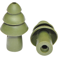 BattlePlugs&reg; Earplugs Replacement Tip, Uncorded, Bulk - Polybag, 24 dB NRR, Medium Dufferin Supply