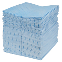 Premium Blue Bonded Sorbent Pads, Oil Only, 15" x 18", 30 gal. Absorbancy Dufferin Supply