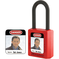 Zenex Thermoplastic Photo Padlock Identification Labels Dufferin Supply