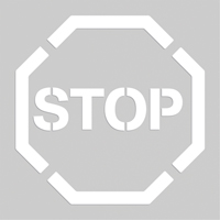 Floor Marking Stencils - Stop, Pictogram, 20" x 20" SEK519 | Dufferin Supply