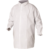 KleenGuard A20 Lab Coats, SMS, White, Large Dufferin Supply