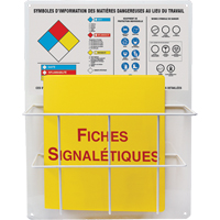 Panneaux de style panier pour mati&egrave;res dangereuses, Français, Compris reliures Dufferin Supply