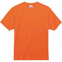 GloWear 8089 Non-Certified T-Shirt, Polyester, Small, High Visibility Orange Dufferin Supply