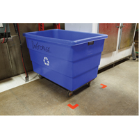Autocollants pour d&eacute;limitation des coins sur le sol, L, 5" lo x 2" la, Rouge, Polyester Dufferin Supply