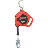 Rebel Self Retracting Lifeline, 33', Stainless Steel, Swivel Dufferin Supply