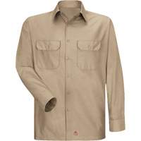 Long Sleeve Ripstop Shirt, Men's, 3X-Large, Khaki Dufferin Supply