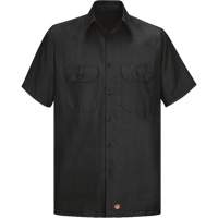 Short Sleeve Ripstop Shirt, Men's, 3X-Large, Black Dufferin Supply