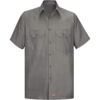 Short Sleeve Ripstop Shirt, Men's, 3X-Large, Grey Dufferin Supply
