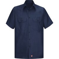 Short Sleeve Ripstop Shirt, Men's, 3X-Large, Navy Blue SEU270 | Dufferin Supply